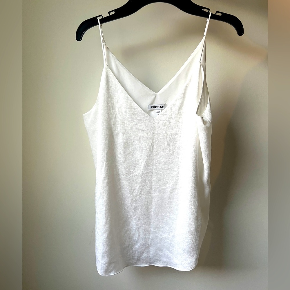 Express White Fitted Camisole Top